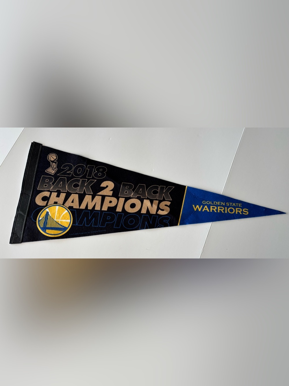 Golden State Warriors championship pennant 2018